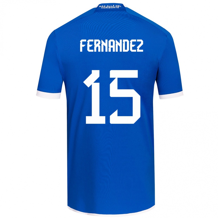 Enfant Football Maillot Vicente Fernández #15 Bleu Blanc Tenues Domicile 2024/25 Canada