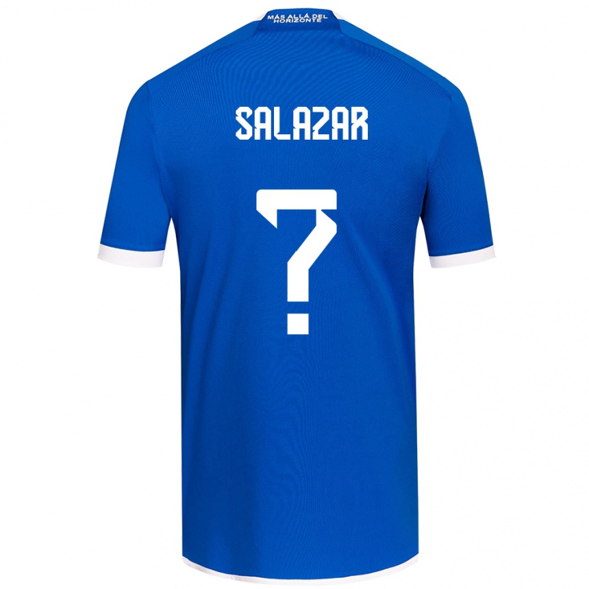 Kids Football Yahir Salazar #0 Blue White Home Jersey 2024/25 T-Shirt Canada