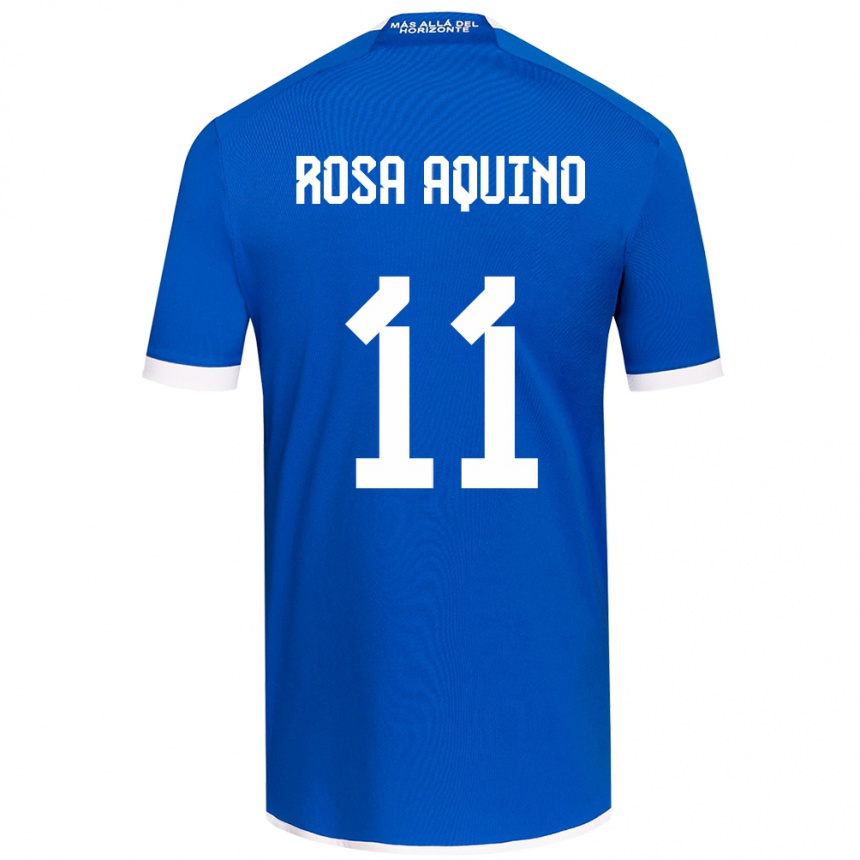 Enfant Football Maillot Rosa Aquino #11 Bleu Blanc Tenues Domicile 2024/25 Canada