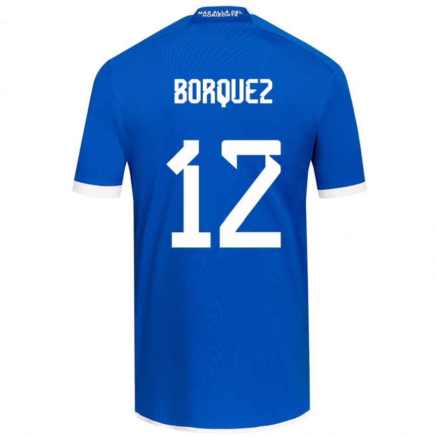 Enfant Football Maillot Gabriela Bórquez #12 Bleu Blanc Tenues Domicile 2024/25 Canada