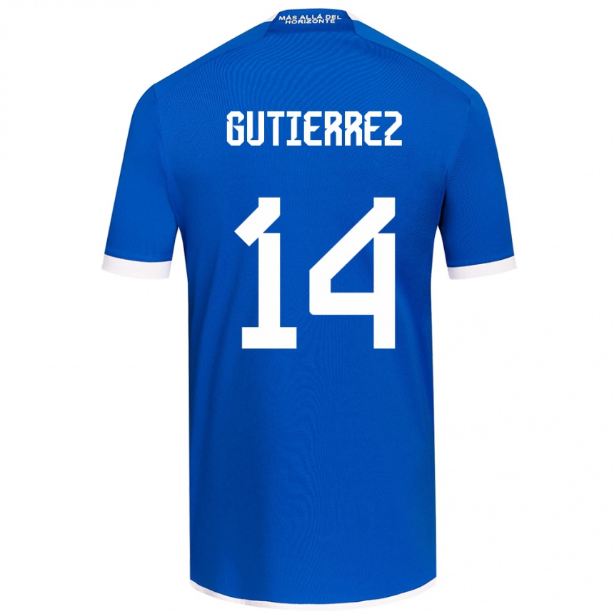 Enfant Football Maillot Ana Gutiérrez #14 Bleu Blanc Tenues Domicile 2024/25 Canada