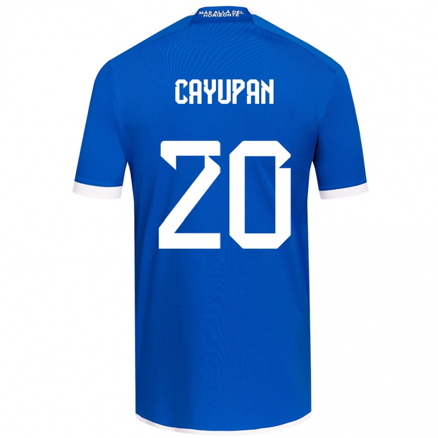 Kids Football Natalia Cayupán #20 Blue White Home Jersey 2024/25 T-Shirt Canada