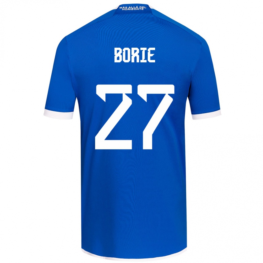 Enfant Football Maillot Emilie Borie #27 Bleu Blanc Tenues Domicile 2024/25 Canada