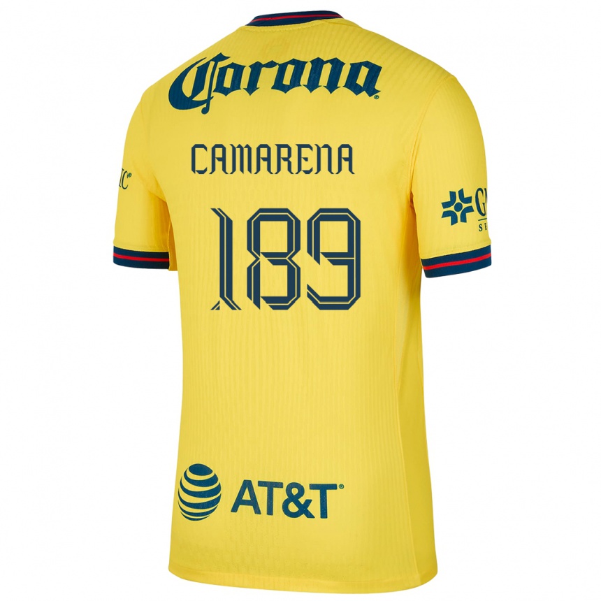 Kids Football Luis Camarena #189 Yellow Blue Home Jersey 2024/25 T-Shirt Canada