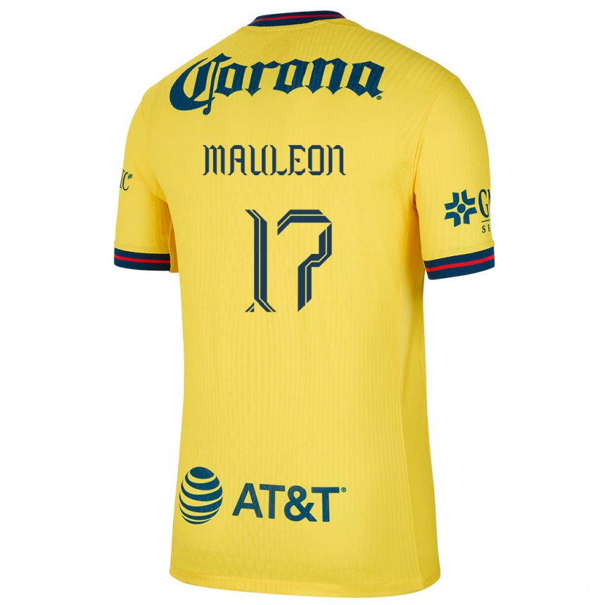 Enfant Football Maillot Natalia Mauleon #17 Jaune Bleu Tenues Domicile 2024/25 Canada