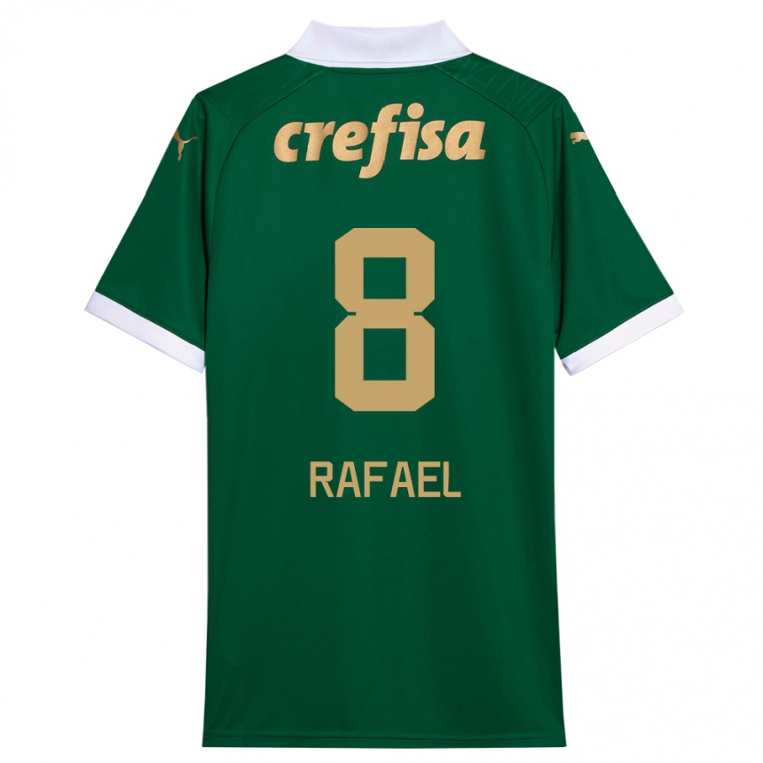 Enfant Football Maillot Zé Rafael #8 Vert Blanc Tenues Domicile 2024/25 Canada