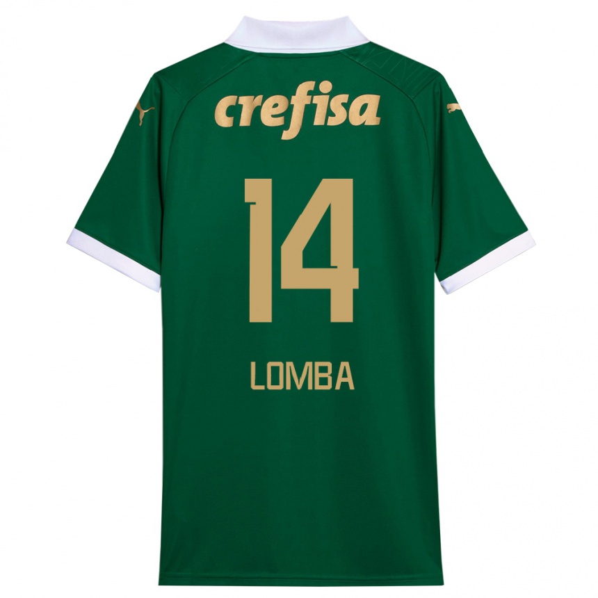 Enfant Football Maillot Marcelo Lomba #14 Vert Blanc Tenues Domicile 2024/25 Canada