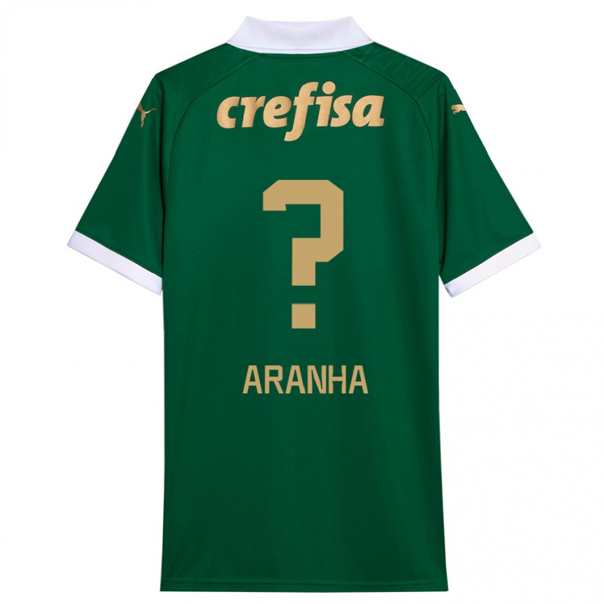 Kids Football Aranha #0 Green White Home Jersey 2024/25 T-Shirt Canada