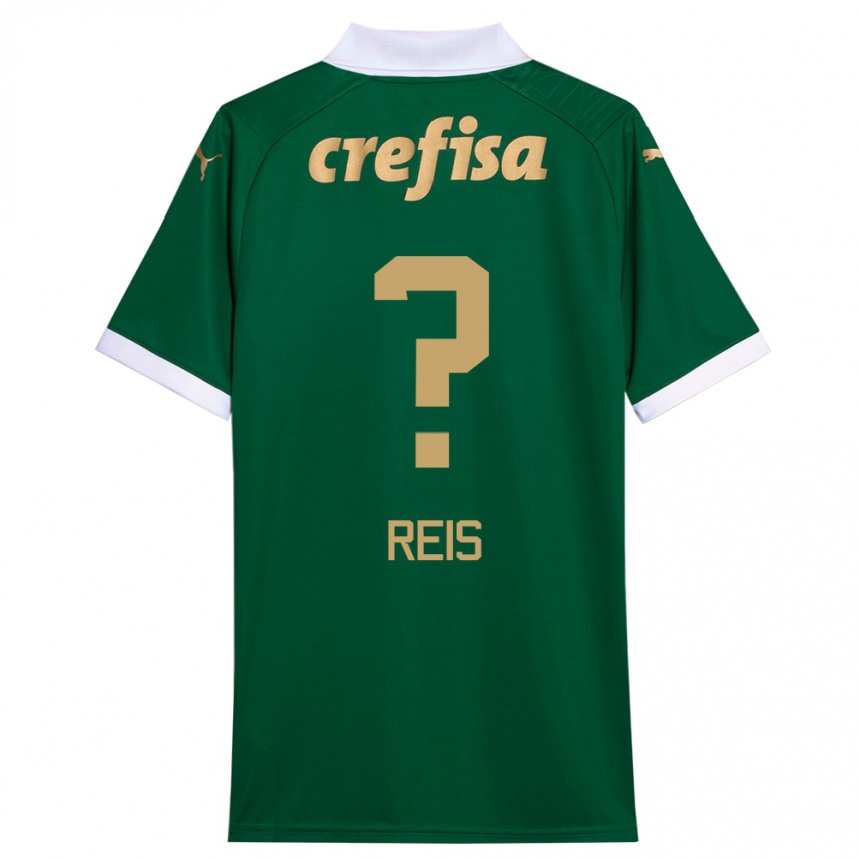 Kids Football Vitor Reis #0 Green White Home Jersey 2024/25 T-Shirt Canada