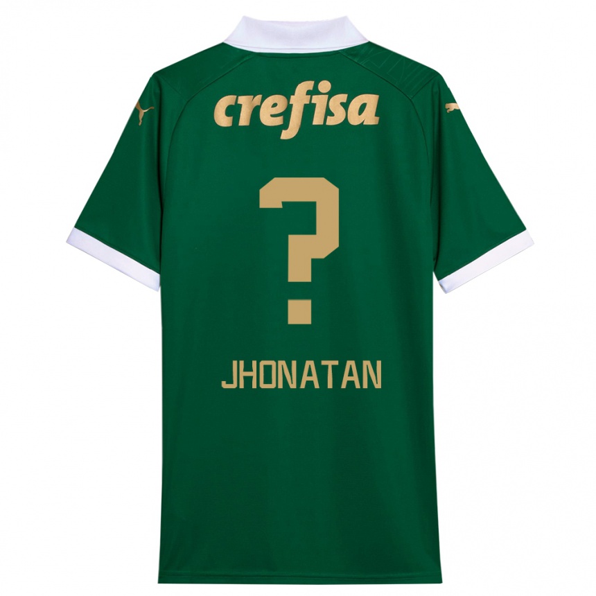 Kids Football Jhonatan #0 Green White Home Jersey 2024/25 T-Shirt Canada