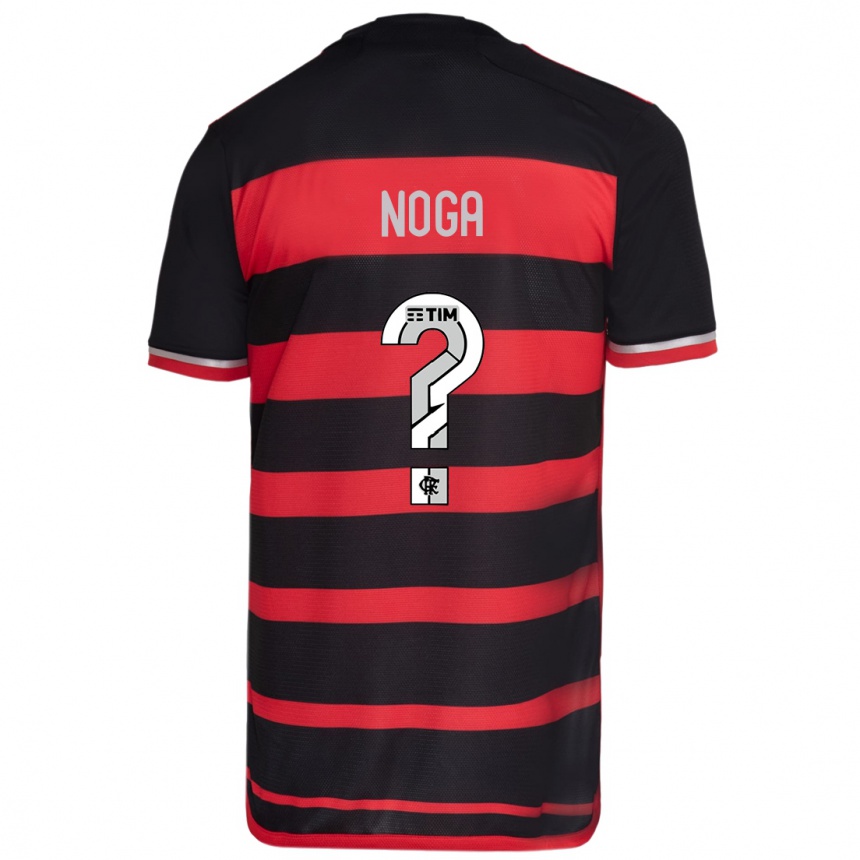 Kids Football Gabriel Noga #0 Red Black Home Jersey 2024/25 T-Shirt Canada