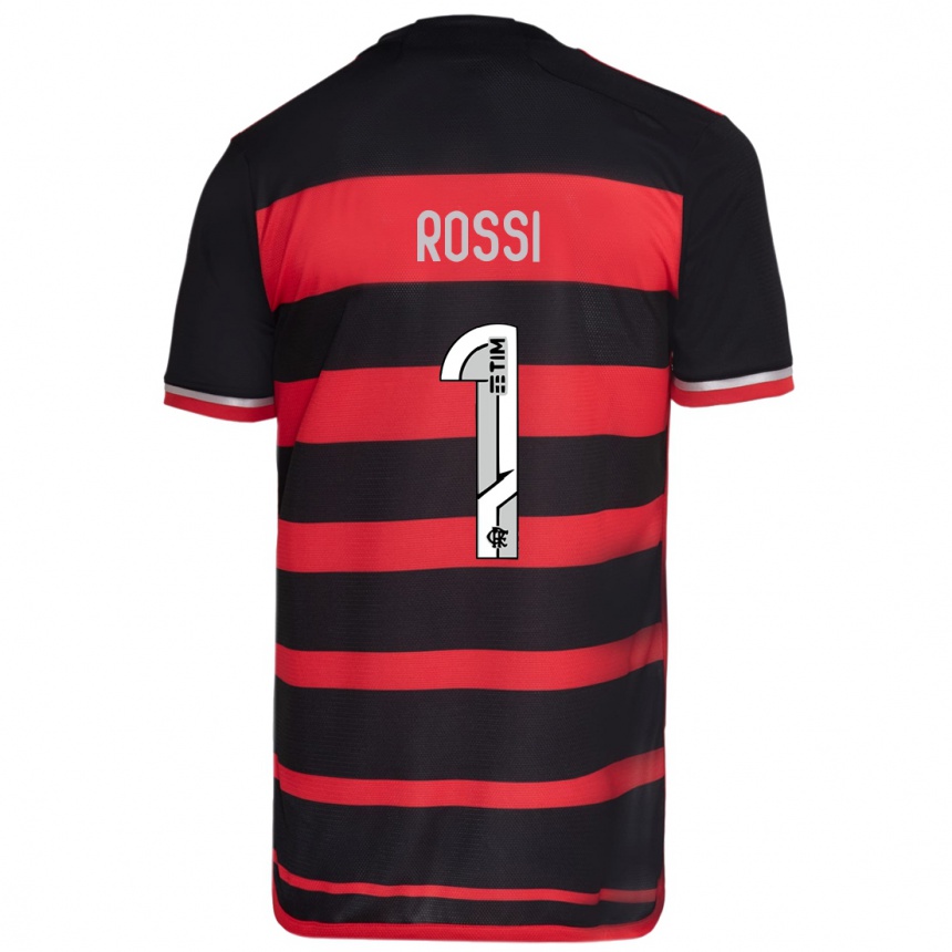 Enfant Football Maillot Agustin Rossi #1 Rouge Noir Tenues Domicile 2024/25 Canada