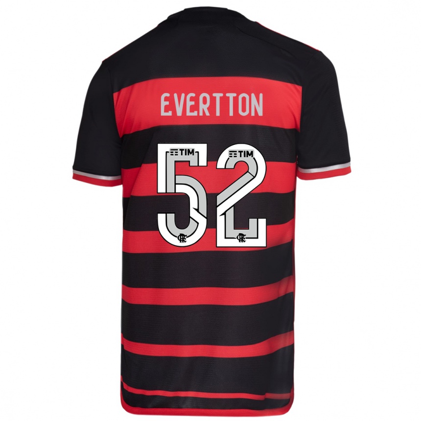 Kids Football Evertton #52 Red Black Home Jersey 2024/25 T-Shirt Canada