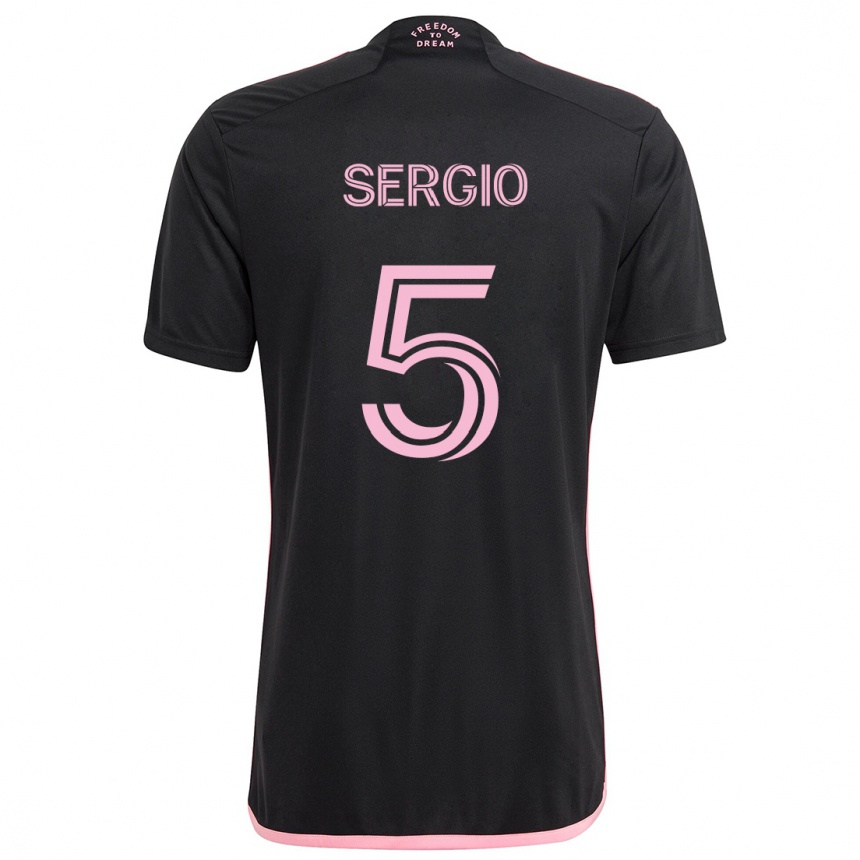 Enfant Football Maillot Sergio Busquets #5 Noir Tenues Extérieur 2024/25 Canada