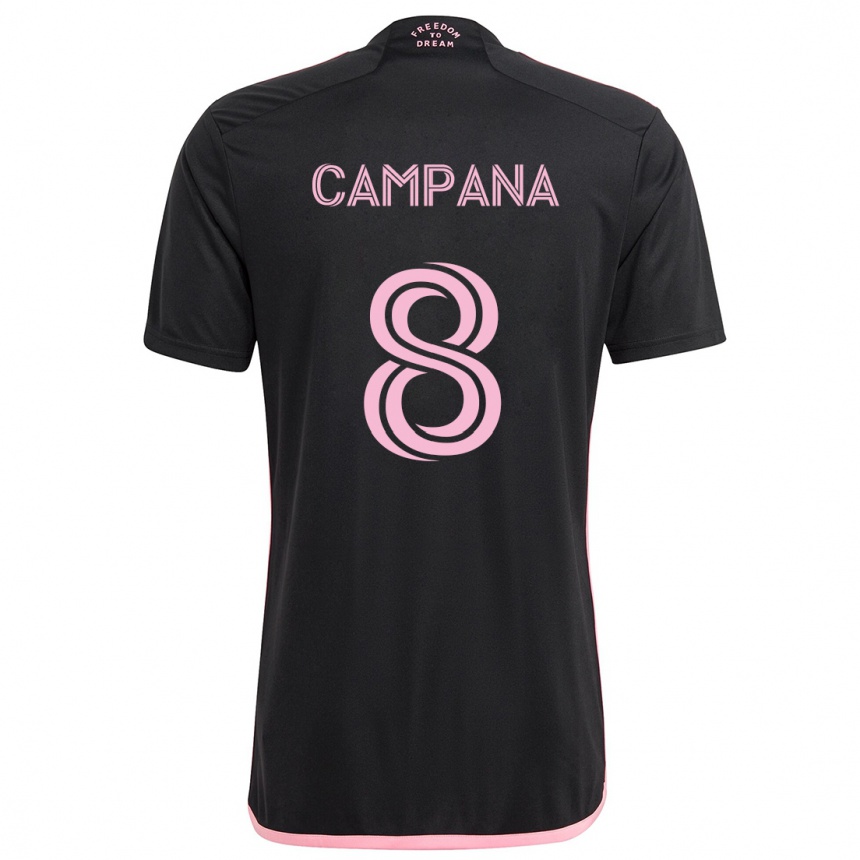 Enfant Football Maillot Leonardo Campana #8 Noir Tenues Extérieur 2024/25 Canada