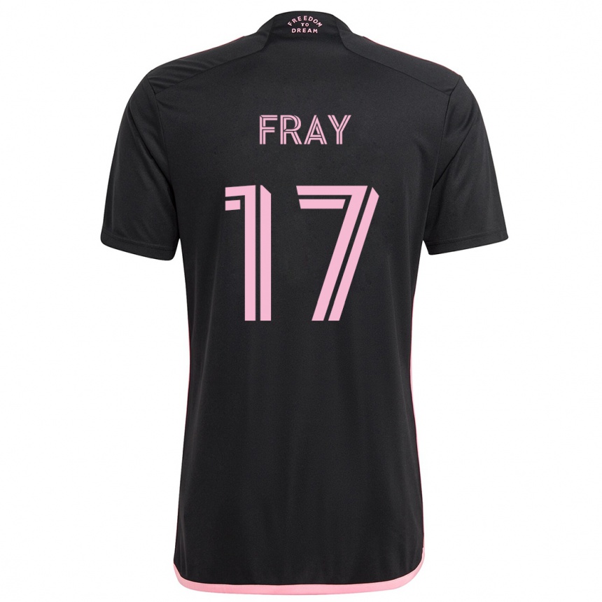 Kids Football Ian Fray #17 Black Away Jersey 2024/25 T-Shirt Canada