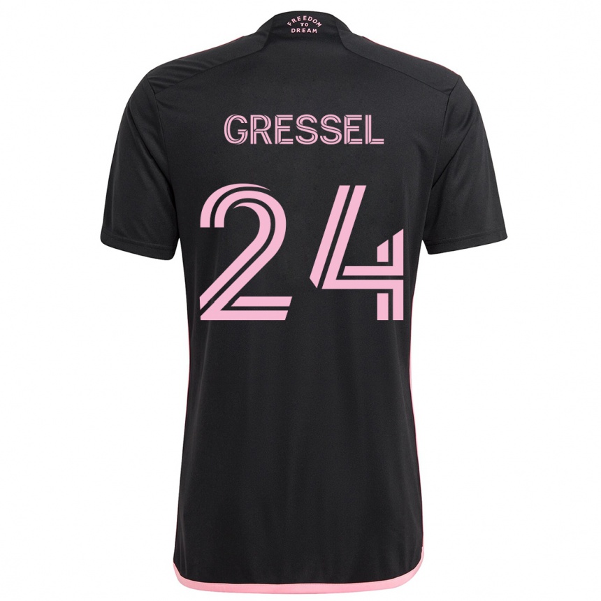 Enfant Football Maillot Julian Gressel #24 Noir Tenues Extérieur 2024/25 Canada