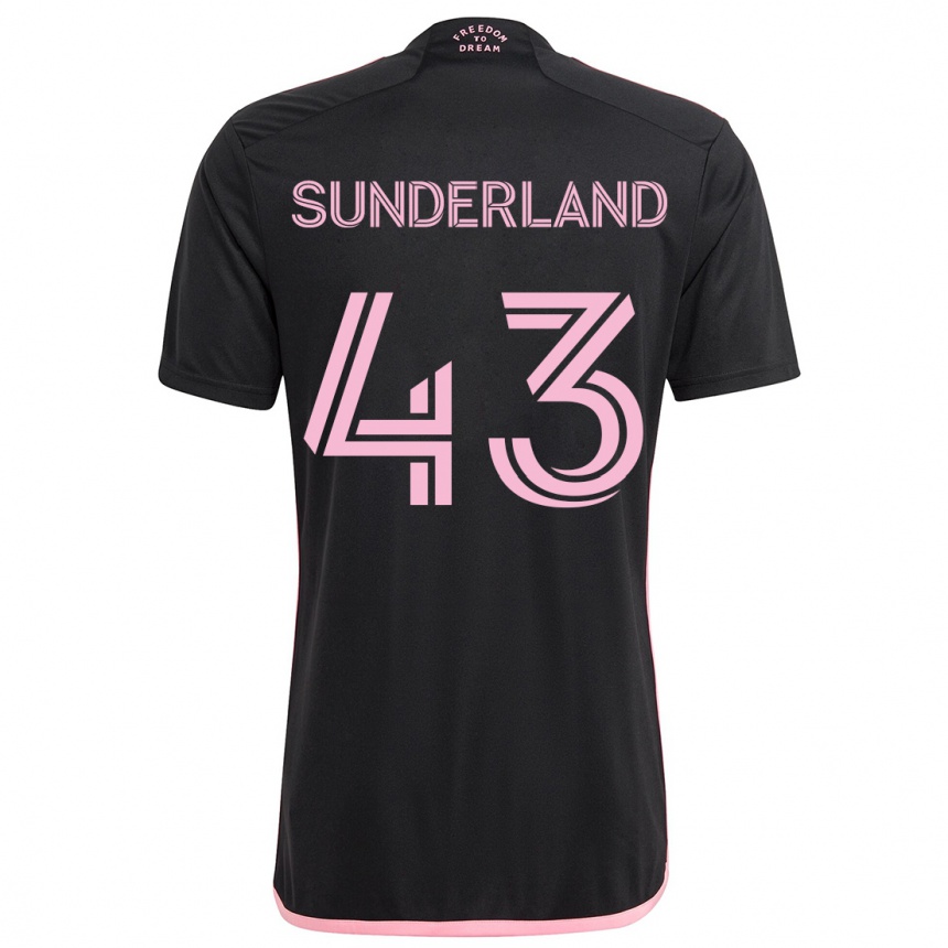 Kids Football Lawson Sunderland #43 Black Away Jersey 2024/25 T-Shirt Canada