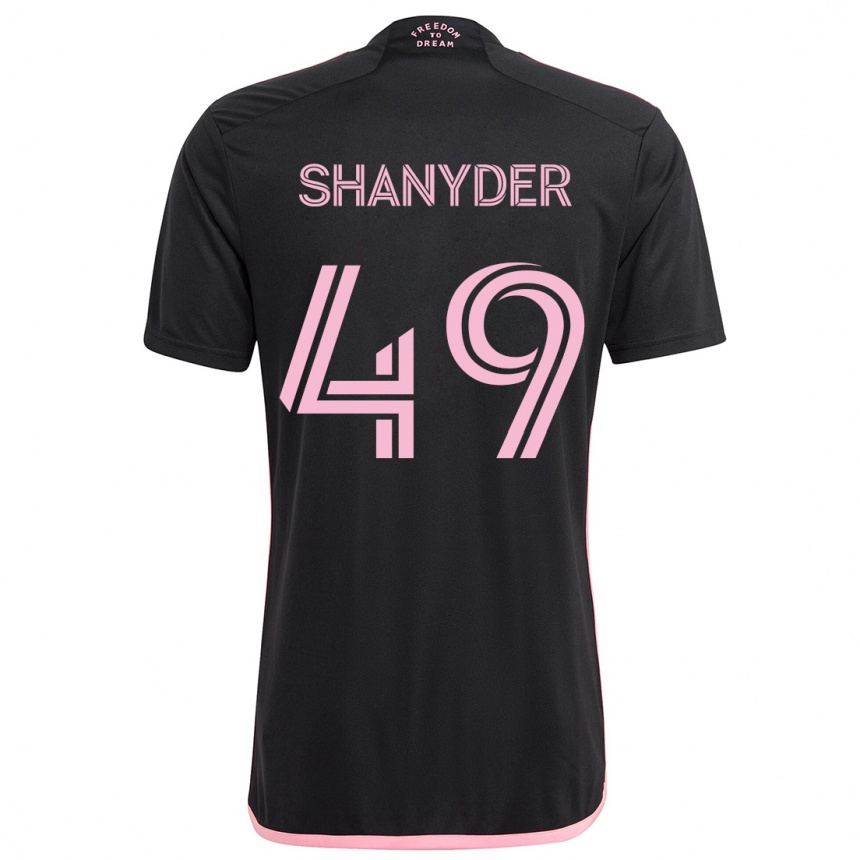 Enfant Football Maillot Shanyder Borgelin #49 Noir Tenues Extérieur 2024/25 Canada