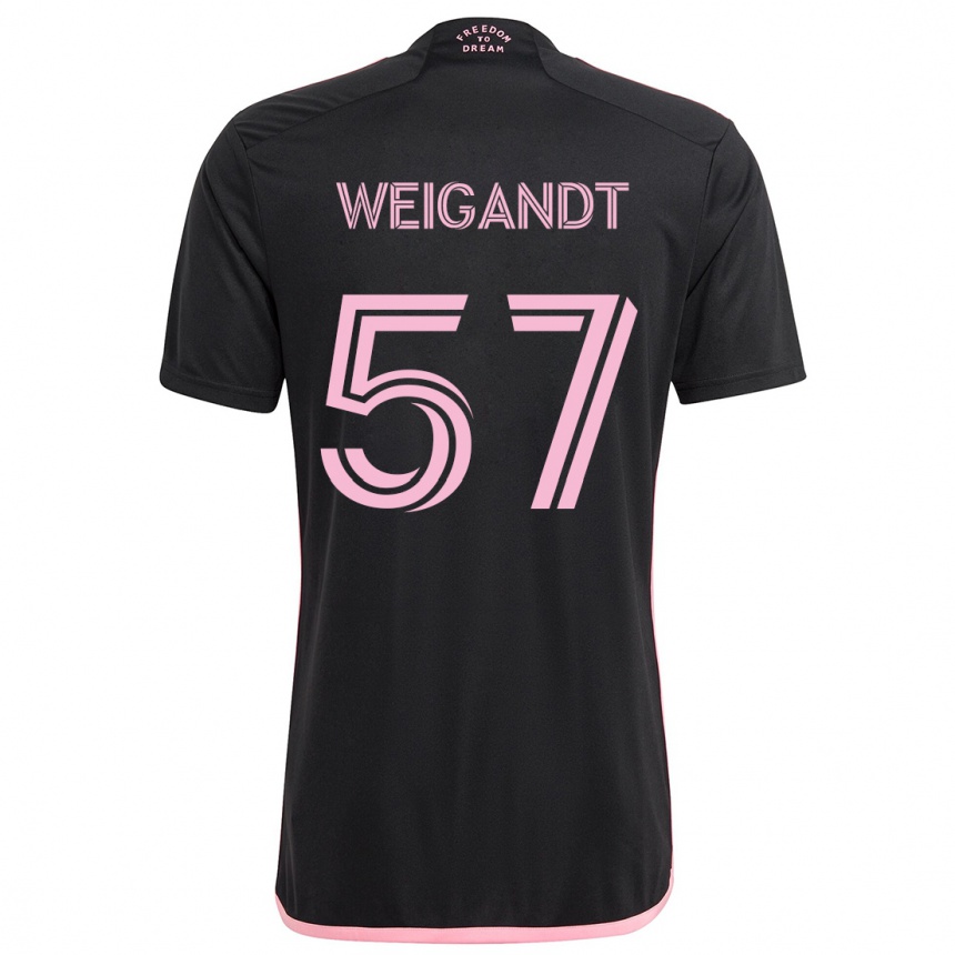 Enfant Football Maillot Marcelo Weigandt #57 Noir Tenues Extérieur 2024/25 Canada