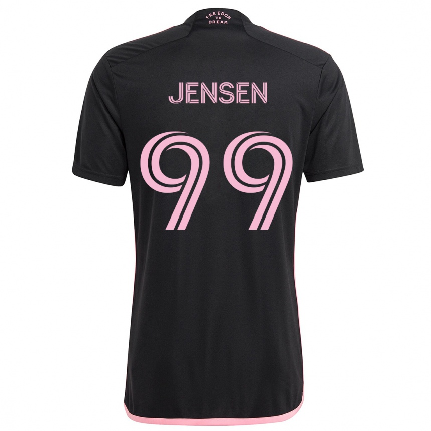 Kids Football Cole Jensen #99 Black Away Jersey 2024/25 T-Shirt Canada