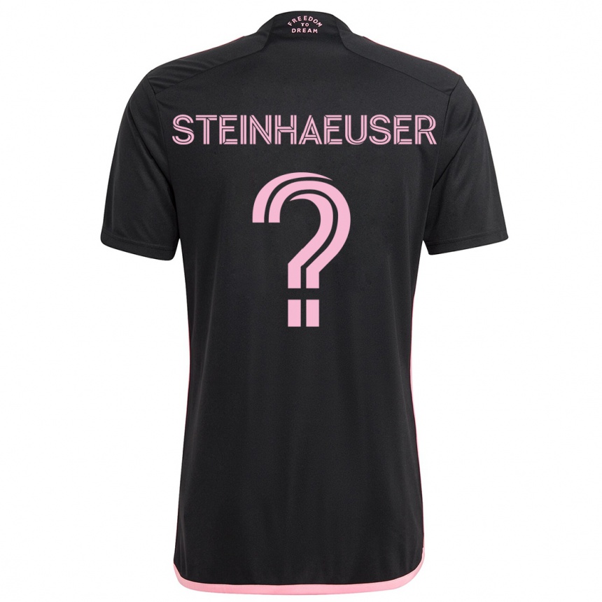 Enfant Football Maillot Marcus Steinhaeuser #0 Noir Tenues Extérieur 2024/25 Canada