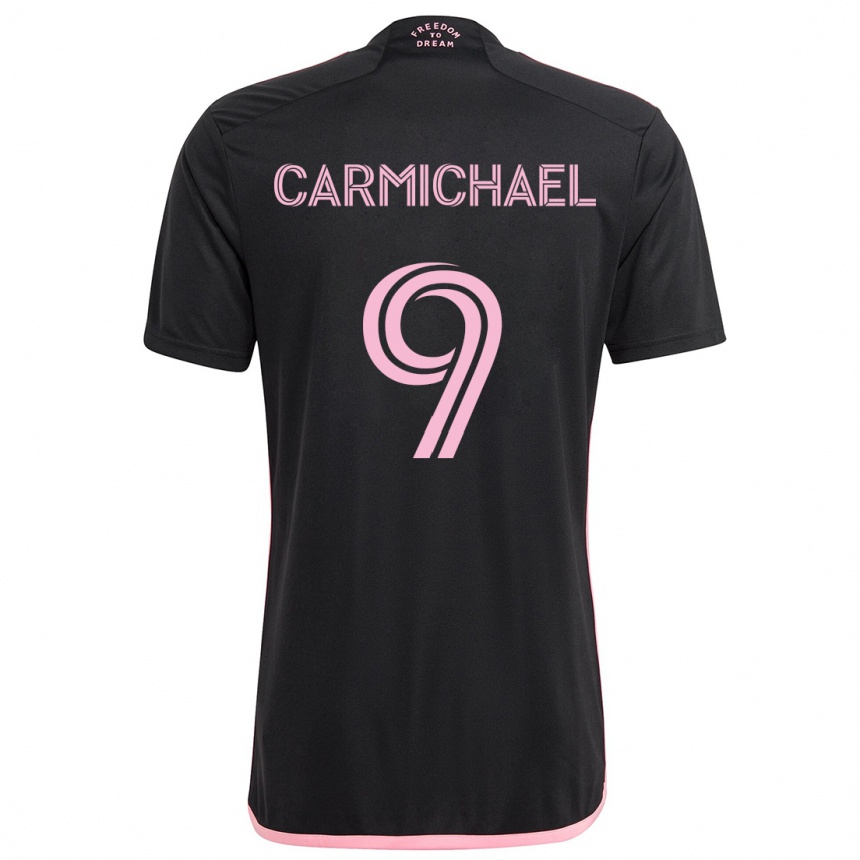 Enfant Football Maillot Ryan Carmichael #9 Noir Tenues Extérieur 2024/25 Canada