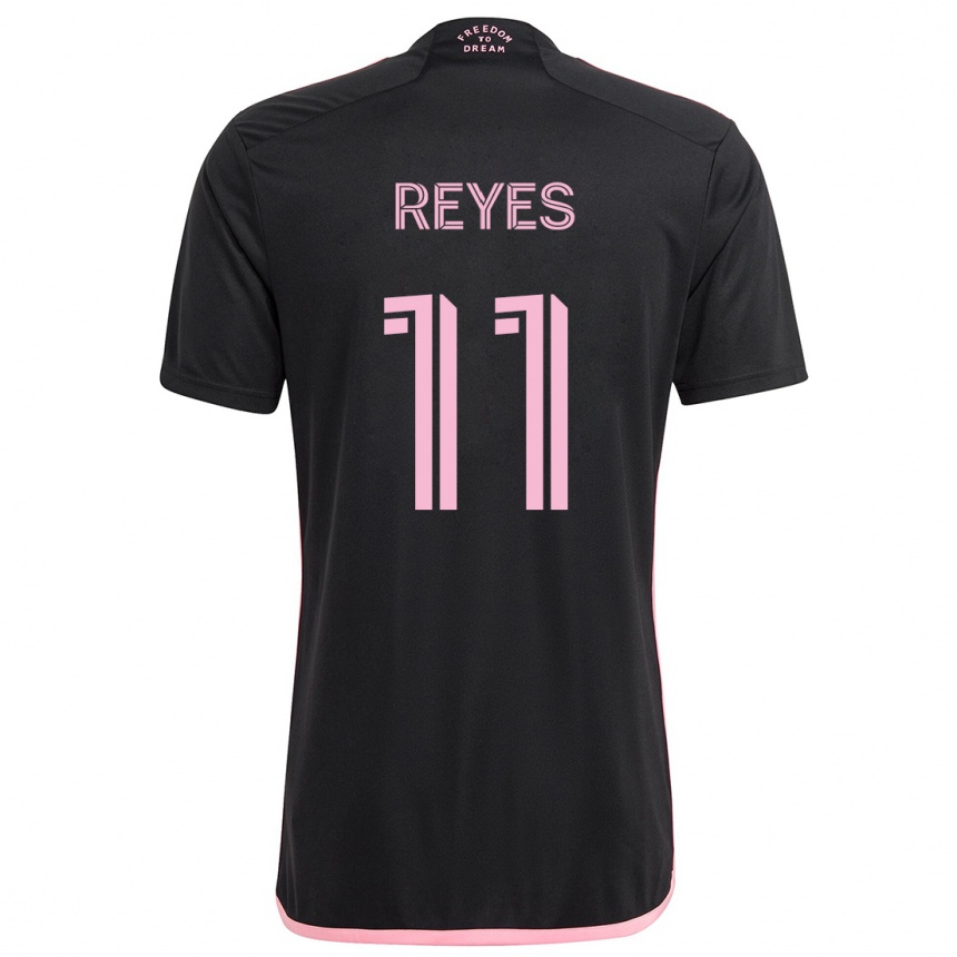 Kids Football Dairon Reyes #11 Black Away Jersey 2024/25 T-Shirt Canada