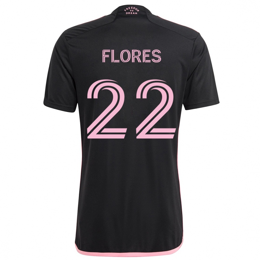 Enfant Football Maillot Alejandro Flores #22 Noir Tenues Extérieur 2024/25 Canada