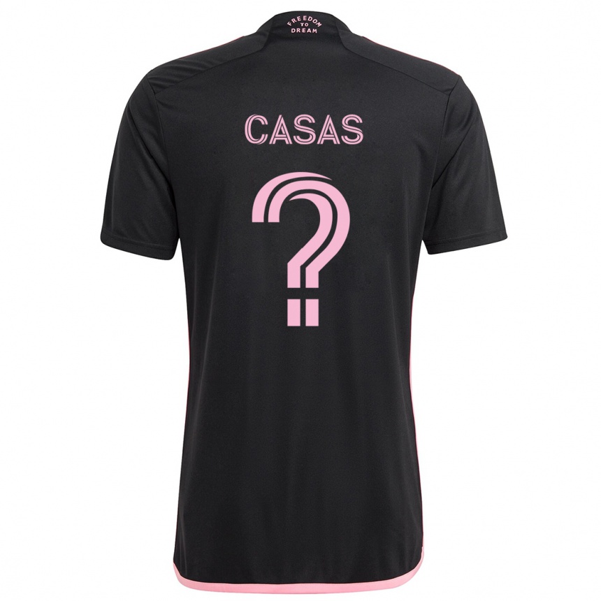 Kids Football André Casas #0 Black Away Jersey 2024/25 T-Shirt Canada