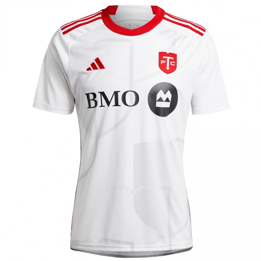 Enfant Football Maillot Jourdan Spence #0 Blanc Rouge Tenues Extérieur 2024/25 Canada