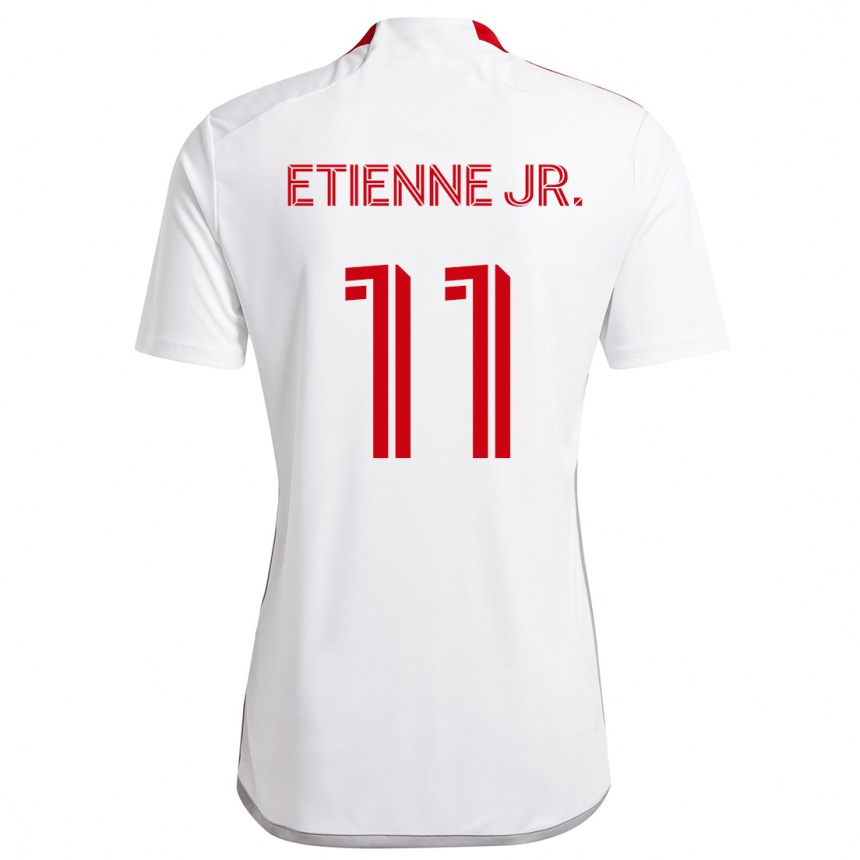 Enfant Football Maillot Derrick Etienne Jr. #11 Blanc Rouge Tenues Extérieur 2024/25 Canada