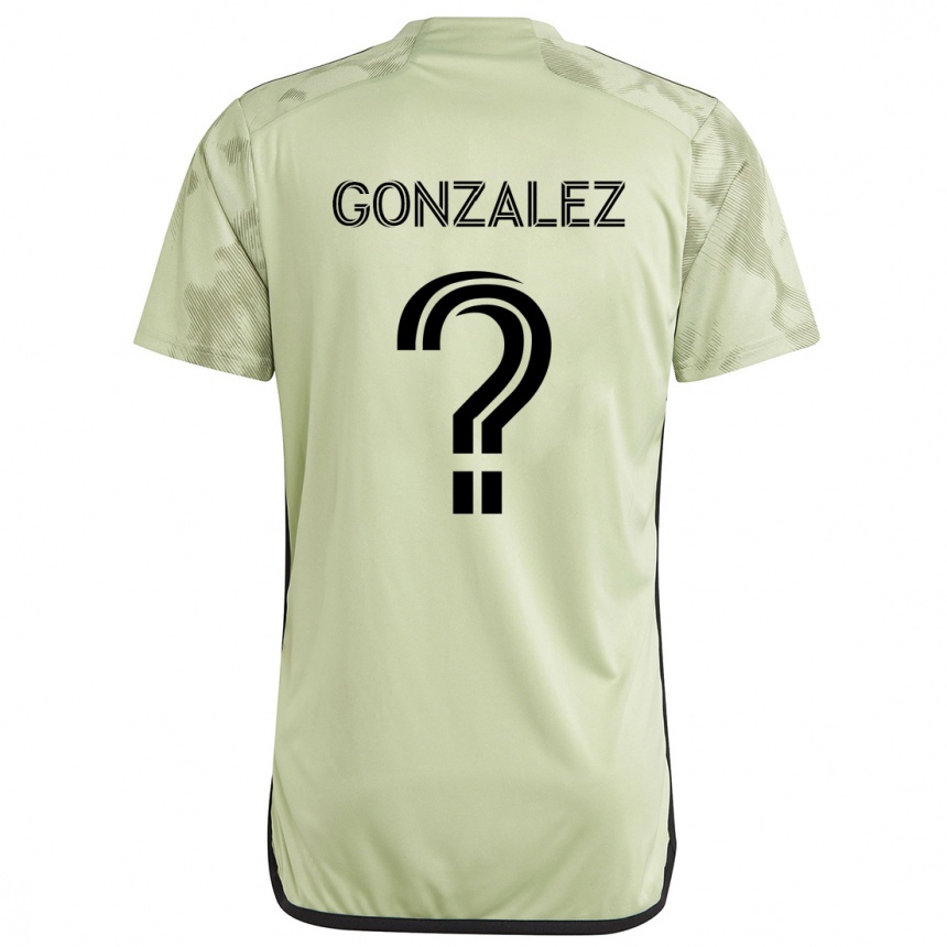 Kids Football Mario González #0 Light Green Away Jersey 2024/25 T-Shirt Canada