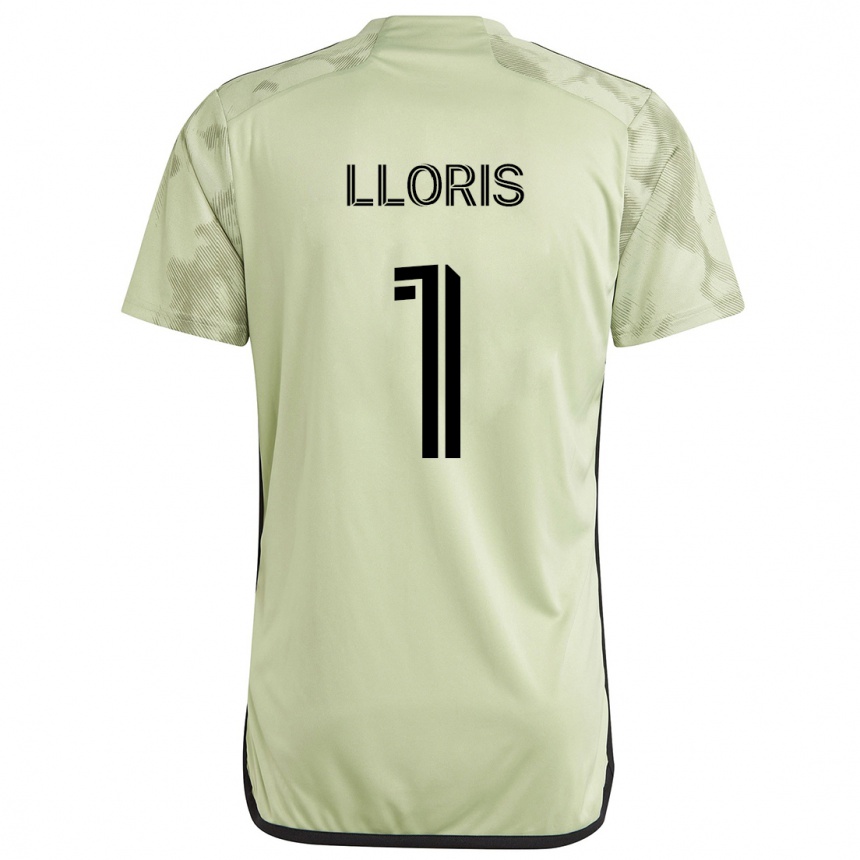 Kids Football Hugo Lloris #1 Light Green Away Jersey 2024/25 T-Shirt Canada