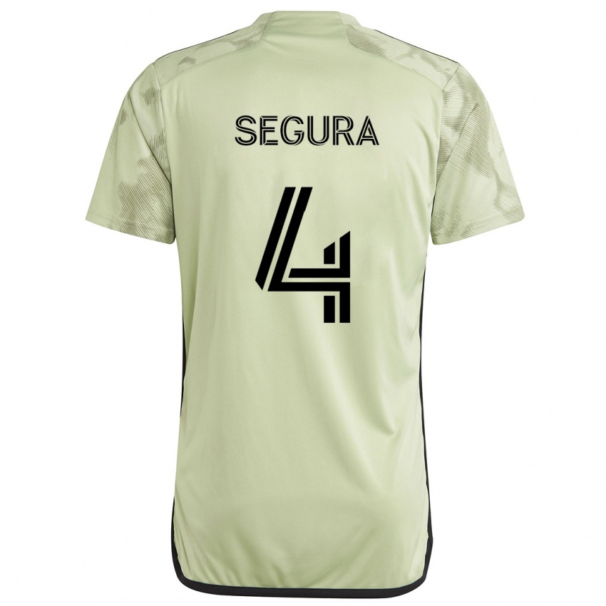 Kids Football Eddie Segura #4 Light Green Away Jersey 2024/25 T-Shirt Canada