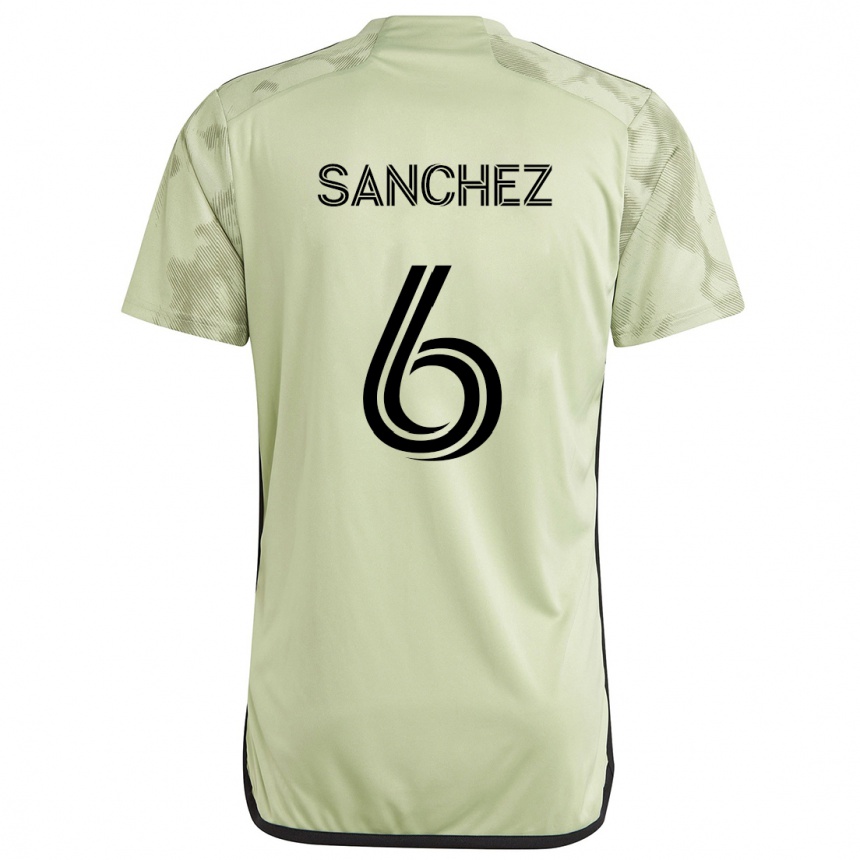 Kids Football Ilie Sánchez #6 Light Green Away Jersey 2024/25 T-Shirt Canada