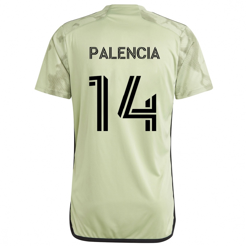 Enfant Football Maillot Sergi Palencia #14 Vert Clair Tenues Extérieur 2024/25 Canada