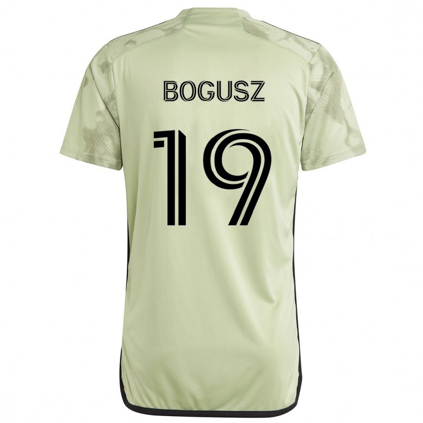 Enfant Football Maillot Mateusz Bogusz #19 Vert Clair Tenues Extérieur 2024/25 Canada