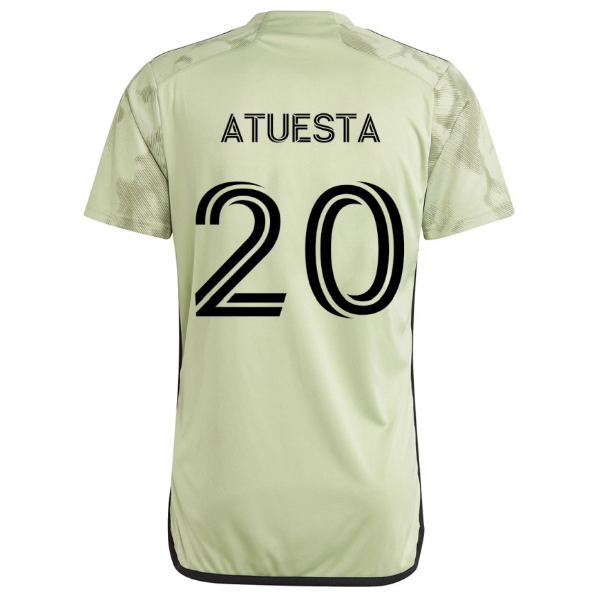 Kids Football Eduard Atuesta #20 Light Green Away Jersey 2024/25 T-Shirt Canada