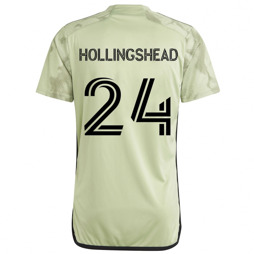 Enfant Football Maillot Ryan Hollingshead #24 Vert Clair Tenues Extérieur 2024/25 Canada