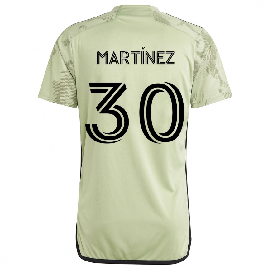 Enfant Football Maillot David Martínez #30 Vert Clair Tenues Extérieur 2024/25 Canada