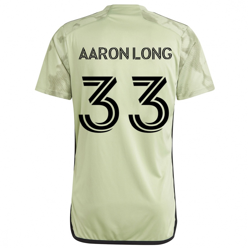 Kids Football Aaron Long #33 Light Green Away Jersey 2024/25 T-Shirt Canada