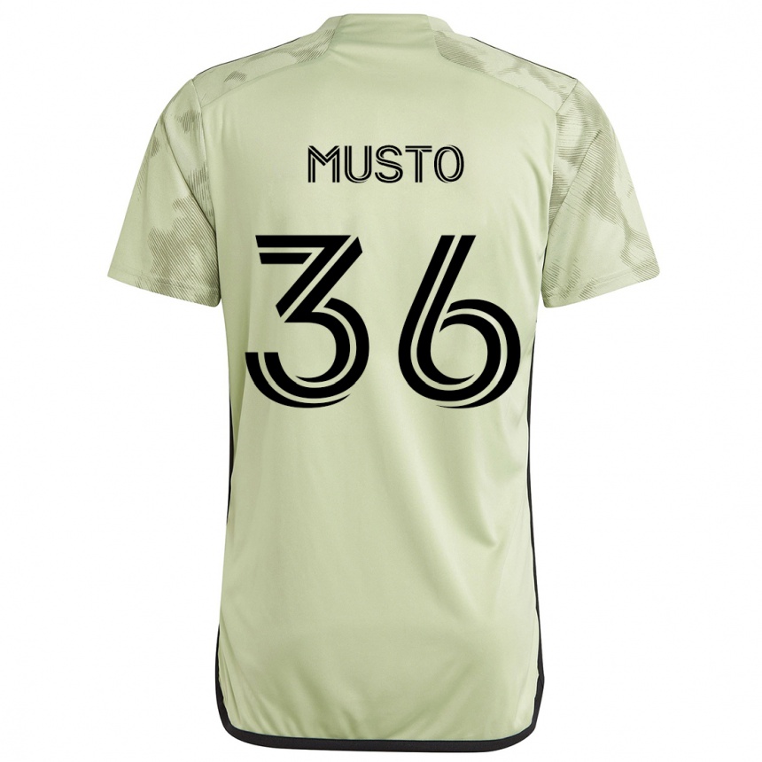 Kids Football Tommy Musto #36 Light Green Away Jersey 2024/25 T-Shirt Canada