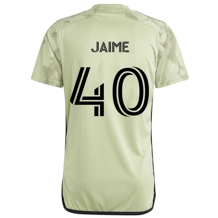 Kids Football Christopher Jaime #40 Light Green Away Jersey 2024/25 T-Shirt Canada