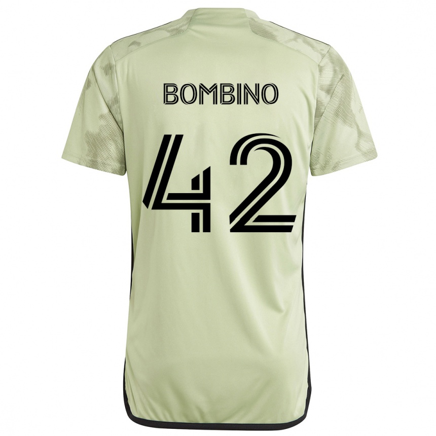 Enfant Football Maillot Luca Bombino #42 Vert Clair Tenues Extérieur 2024/25 Canada