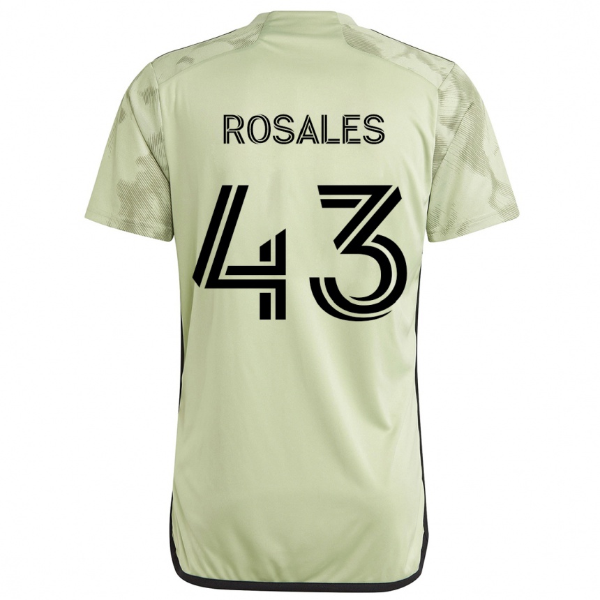 Kids Football Diego Rosales #43 Light Green Away Jersey 2024/25 T-Shirt Canada