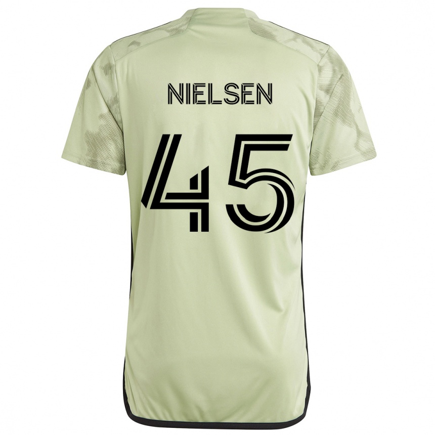 Kids Football Kenny Nielsen #45 Light Green Away Jersey 2024/25 T-Shirt Canada