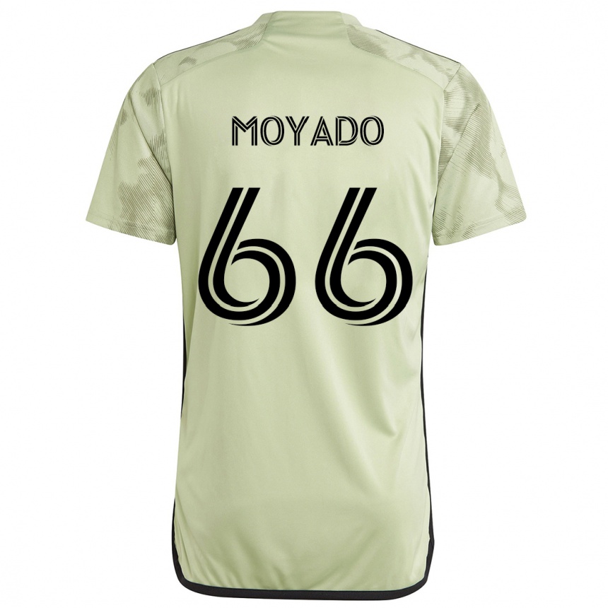 Kids Football Bryan Moyado #66 Light Green Away Jersey 2024/25 T-Shirt Canada