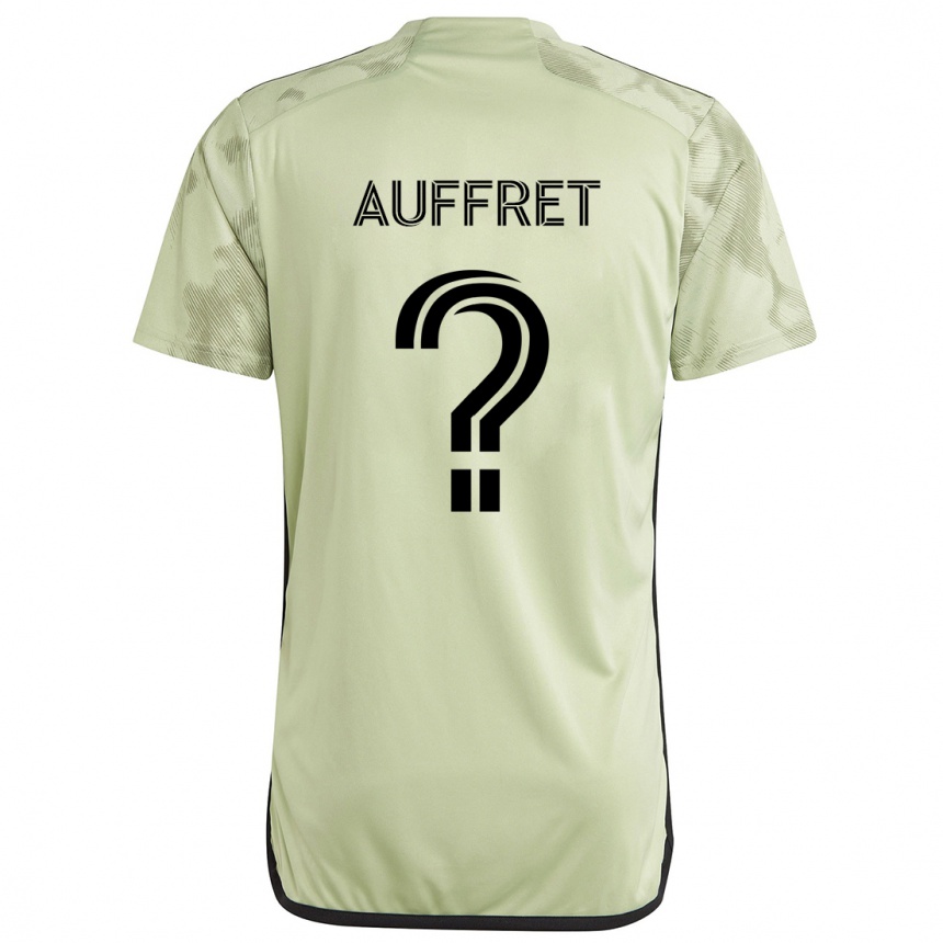 Kids Football Dylan Auffret #0 Light Green Away Jersey 2024/25 T-Shirt Canada