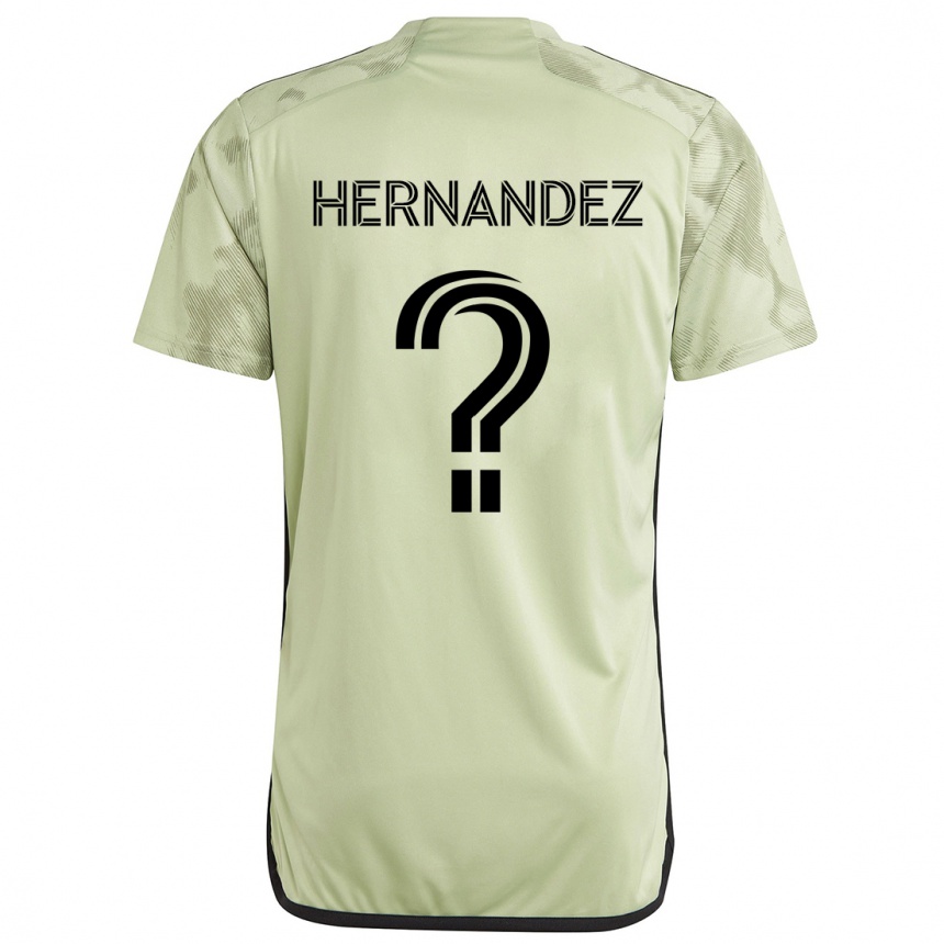 Enfant Football Maillot Javier Hernandez #0 Vert Clair Tenues Extérieur 2024/25 Canada